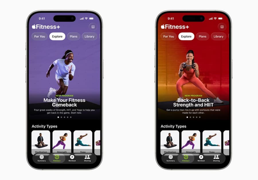 Fitness+ 推出全新 2026 健身訓練四大課程，聚焦體能計畫與音樂內容