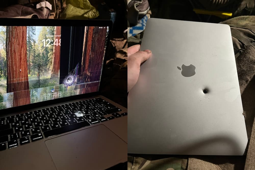 MacBook Air防彈嗎？烏克蘭士兵證實被蘋果筆電擋子彈救一命 1