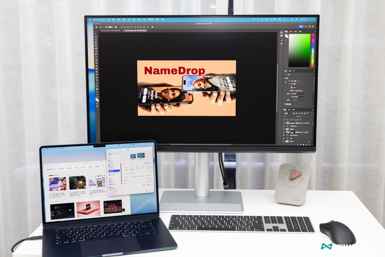 BenQ MA320UP 開箱 多工螢幕輸出支援HiDPI技術2