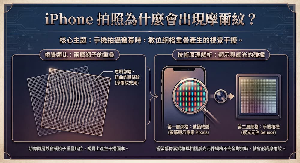 iPhone 拍照為什麼會出現摩爾紋（水波紋） 1