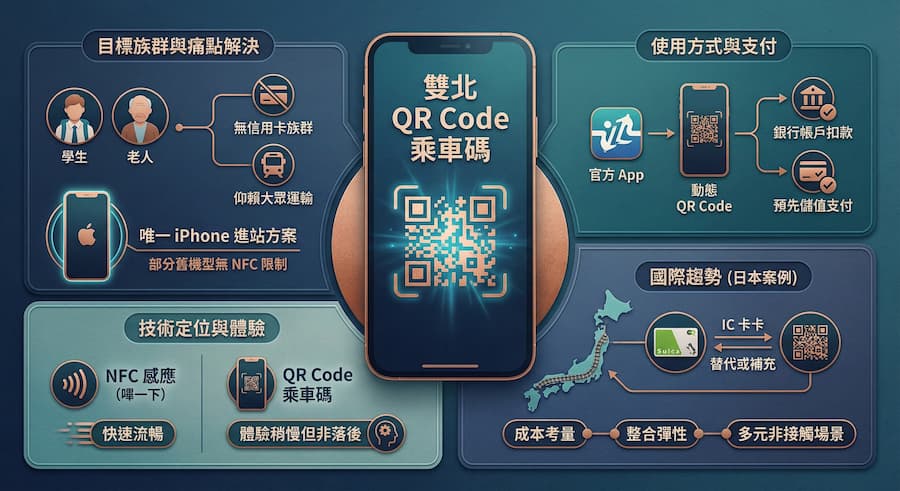 QR Code 乘車碼：主打學生和無信用卡族群