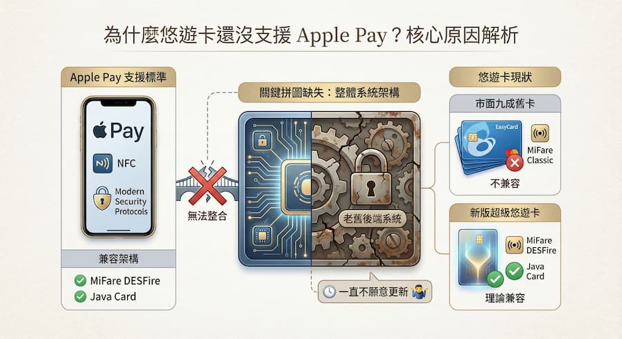 悠遊卡為何無法支援Apple Pay關鍵原因解析 1