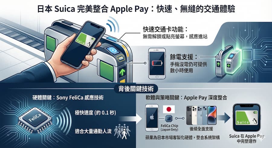 日本iPhone為何能免解鎖進出捷運站