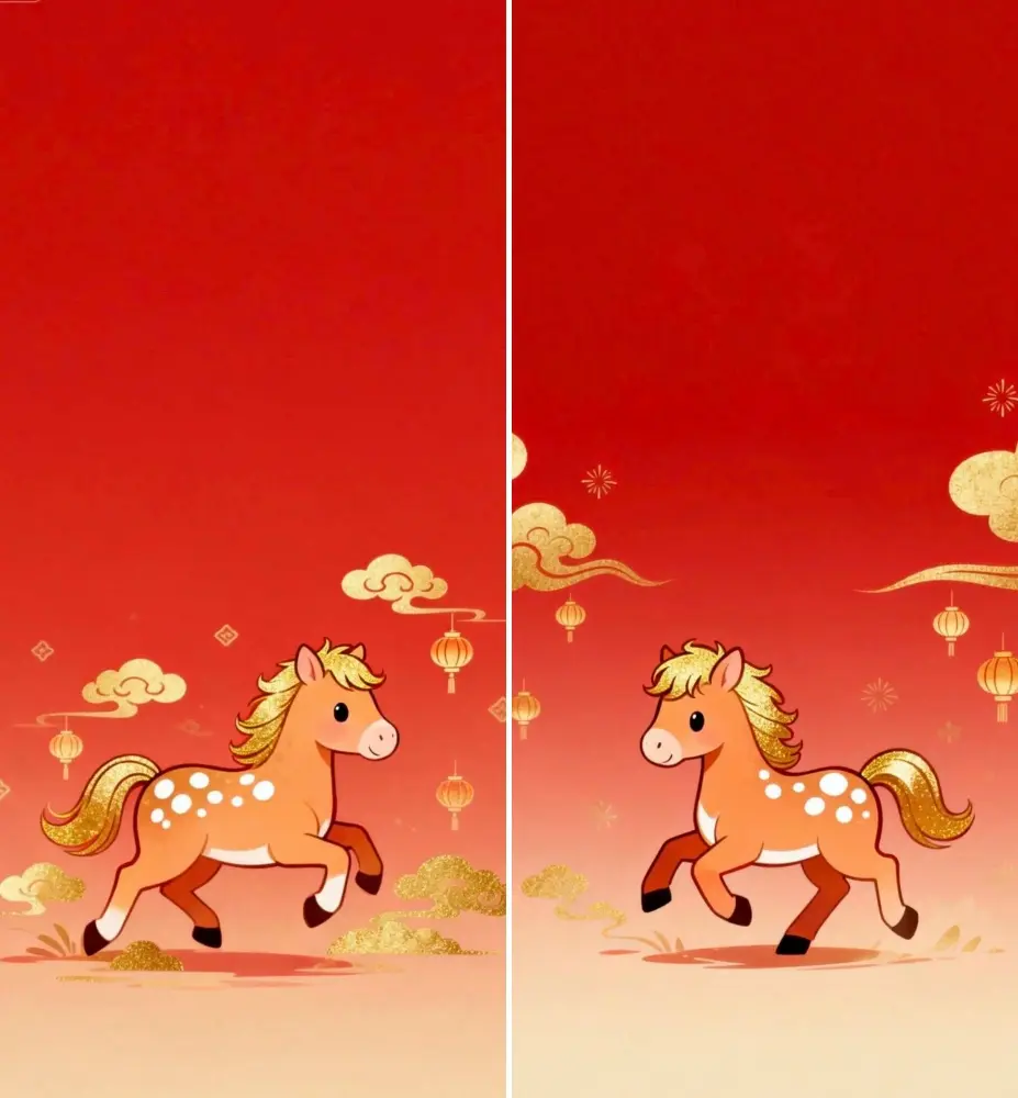 2026 year of the horse wallpapers iphone android b2