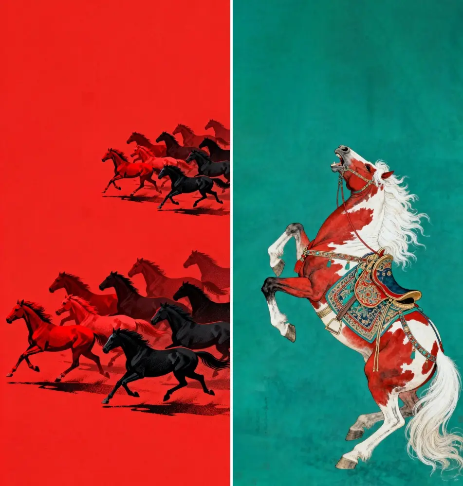 2026 year of the horse wallpapers iphone android b48