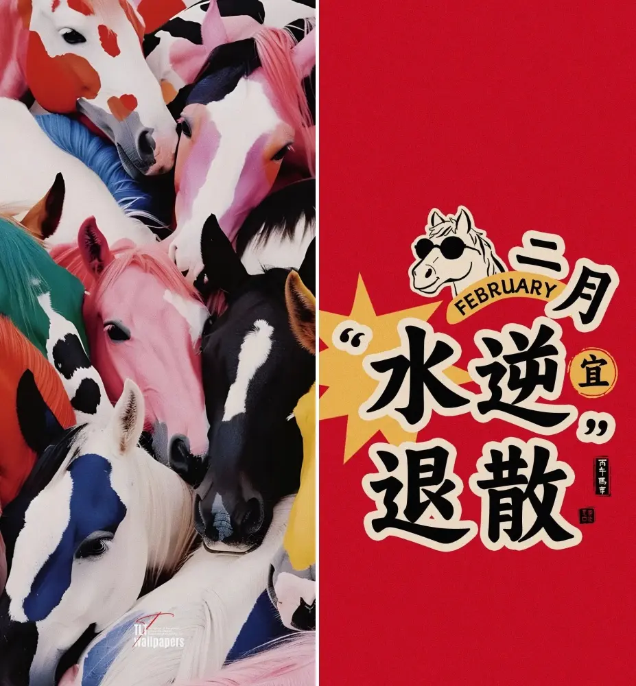 2026 year of the horse wallpapers iphone android b67