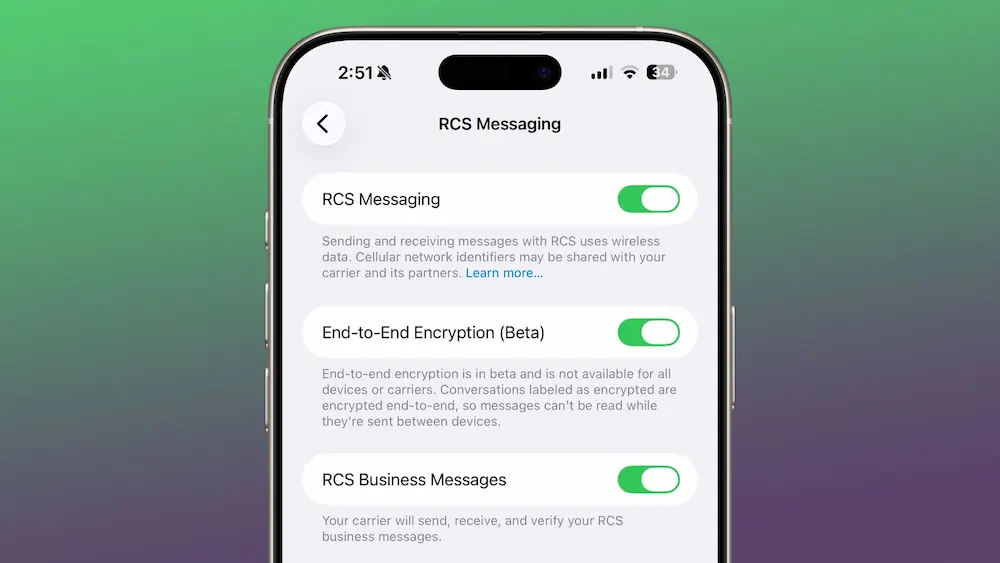 ios 26 4 rcs messaging
