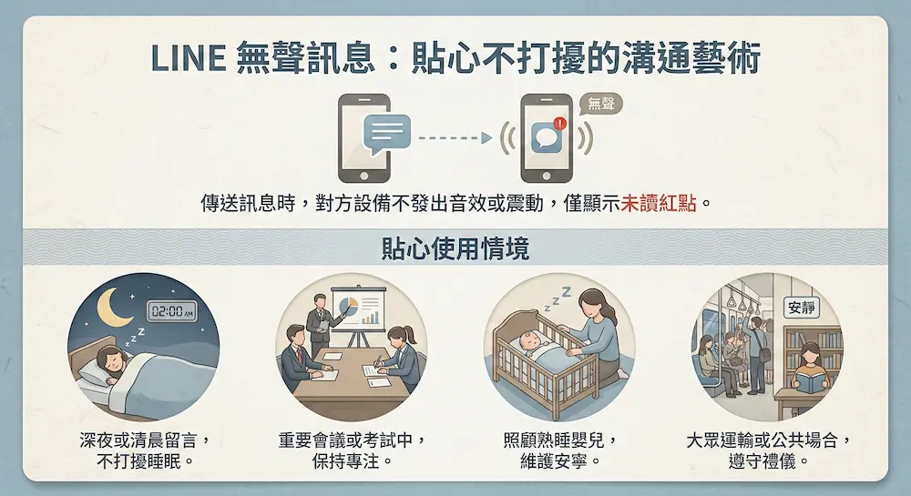 line send silently a7