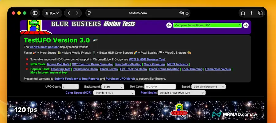 如何解鎖macOS Safari 120Hz更新率 5