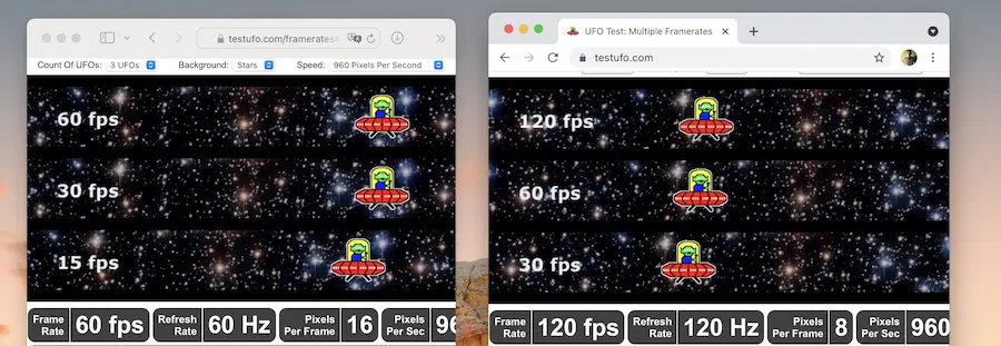 macOS Safari為何預設只跑60Hz
