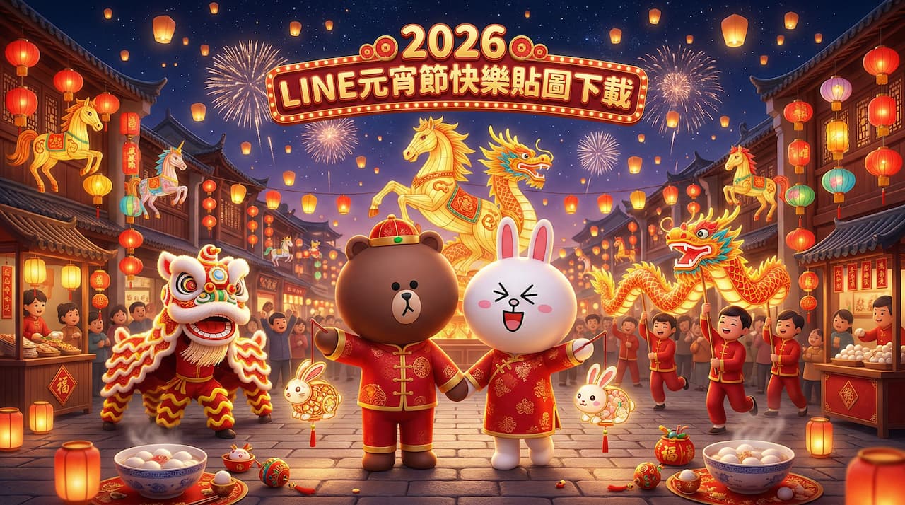 2026元宵節貼圖懶人包》36組LINE元宵免費貼圖下載祝福語全收錄