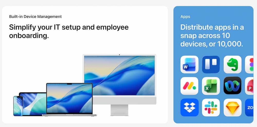 apple business guide features apply a3