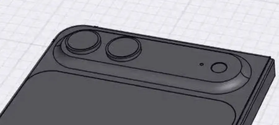 解析蘋果折疊機 iPhone Fold CAD 設計圖亮點