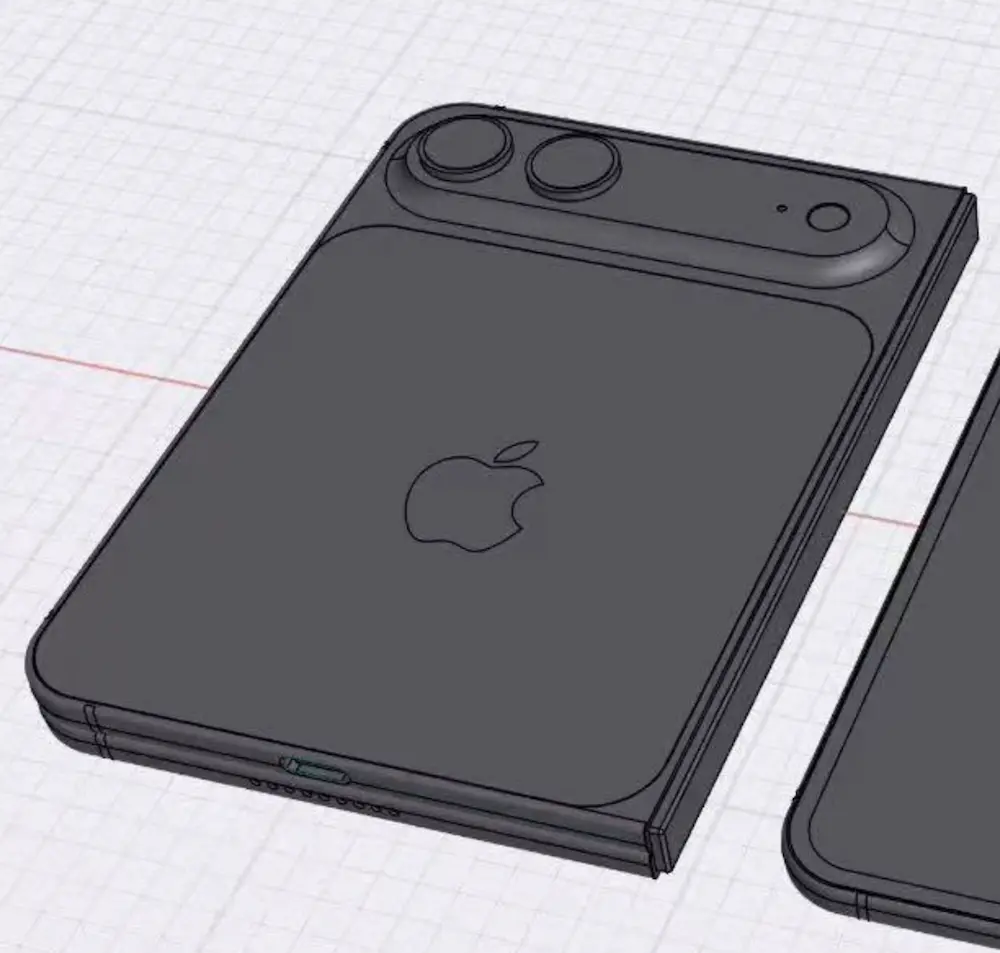 解析蘋果折疊機 iPhone Fold CAD 設計圖亮點 4
