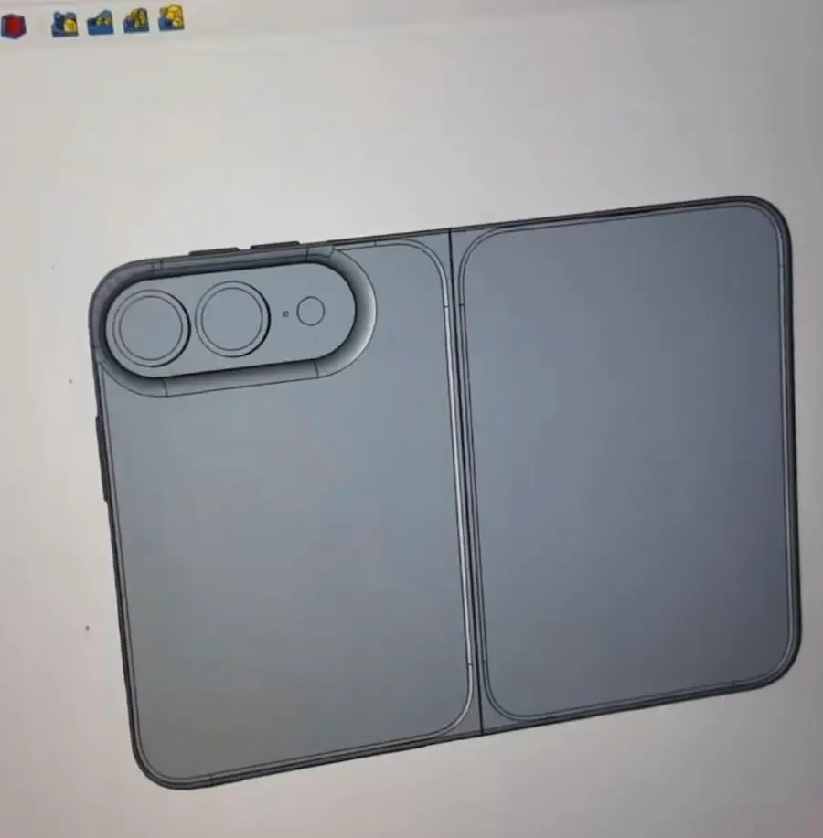 解析蘋果折疊機 iPhone Fold CAD 設計圖亮點 2
