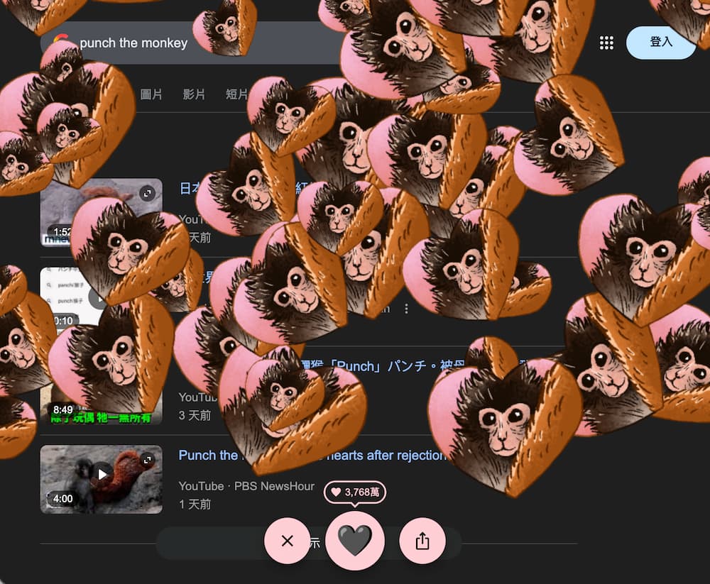 google easter egg punch monkey viral a3