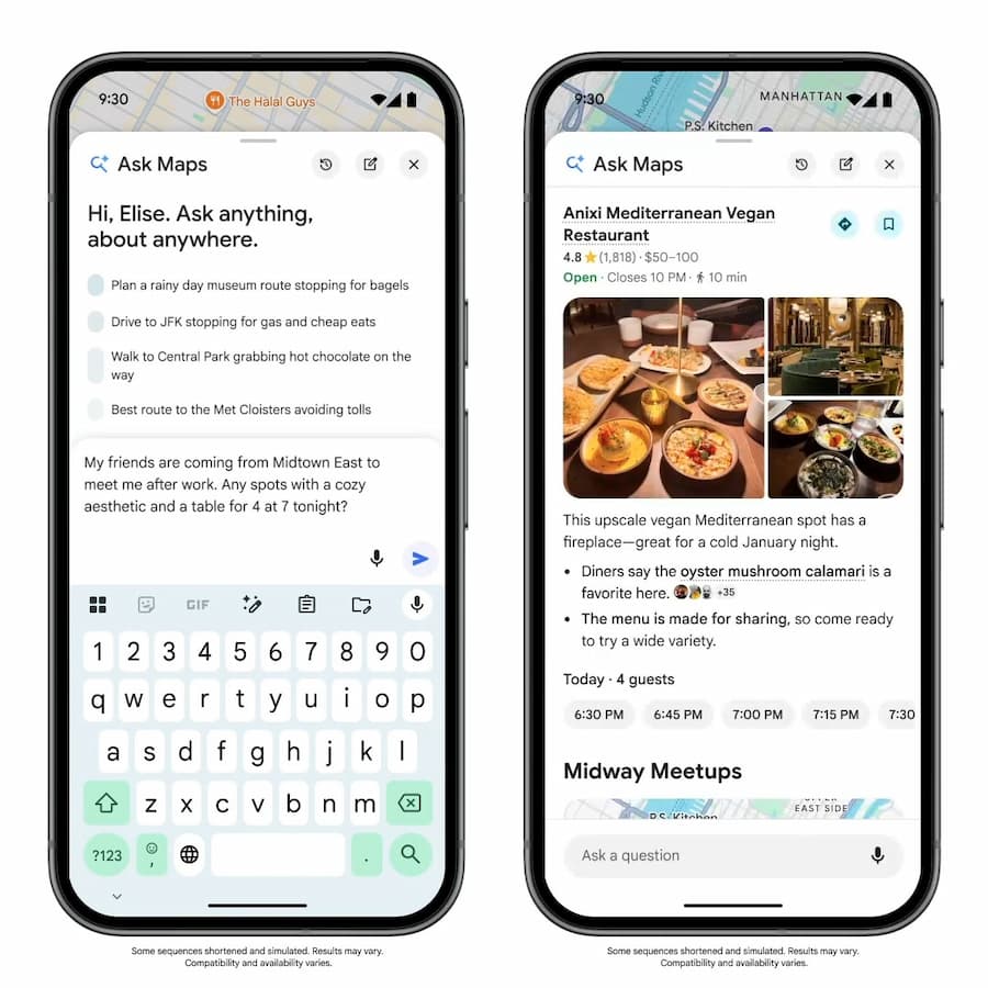 google maps gemini ai features 3d view highlights a2