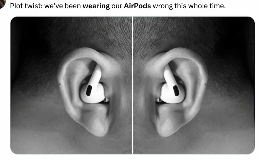 AirPods反著戴（耳機柄朝上）真的比較穩嗎
