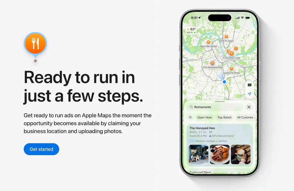 Apple地圖導入投放廣告