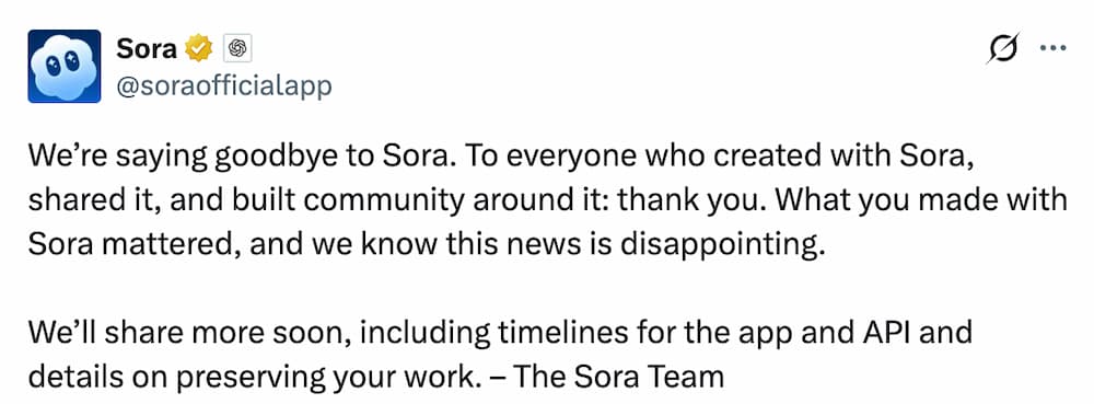 openai discontinues sora new ai strategy a1