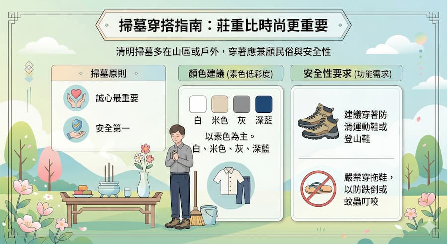 掃墓怎麼穿?莊重比時尚更重要