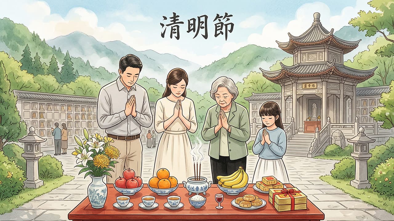 2026清明節怎麼拜才對?禁忌、習俗和靈骨塔供品準備到穿著一次看