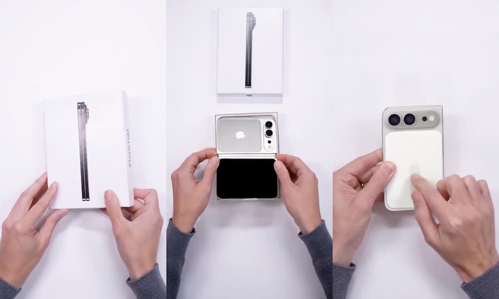 網路瘋傳iPhone摺疊手機開箱真相！3大關鍵細節揭穿真偽 1