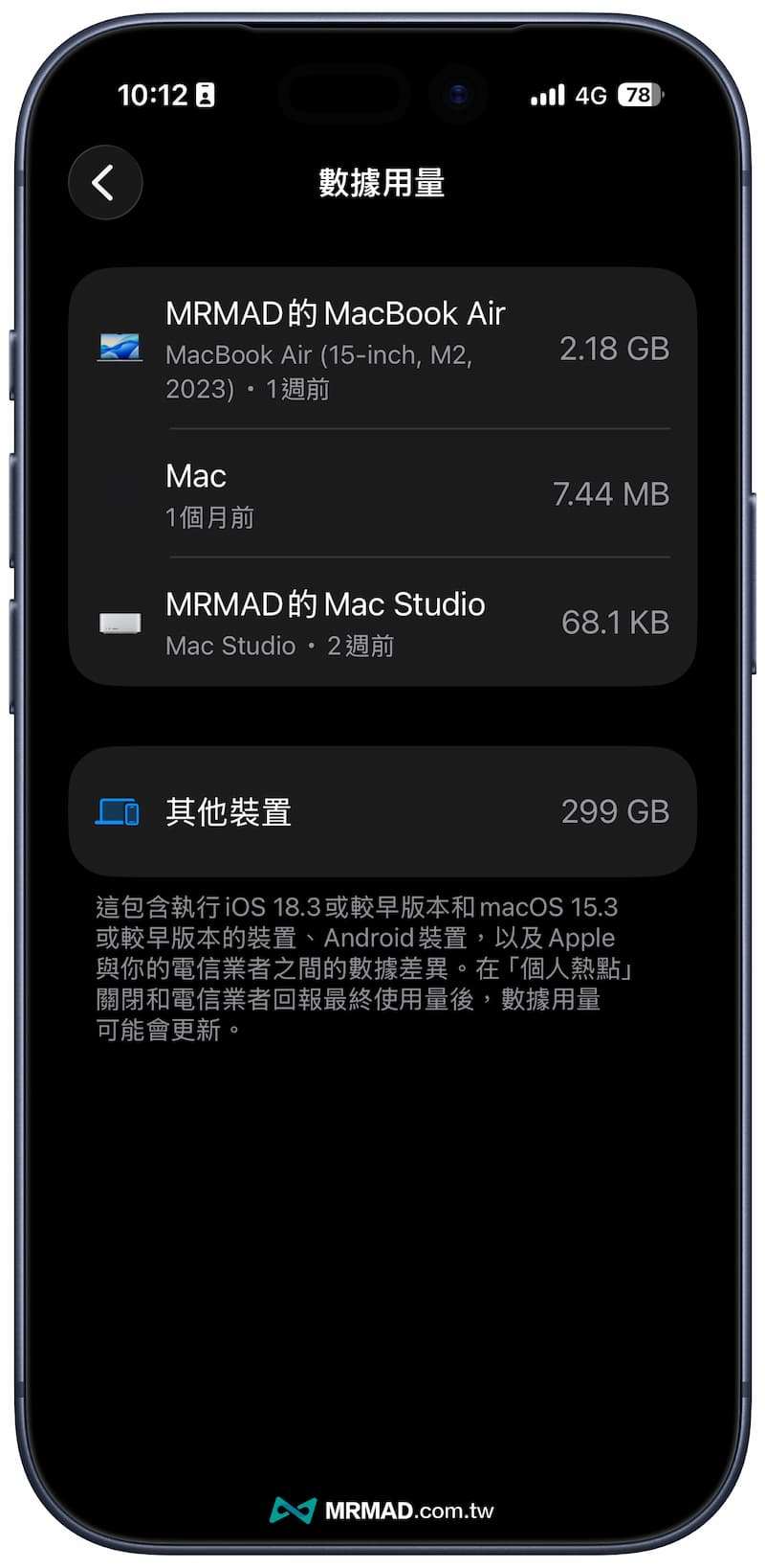 monitor iphone hotspot usage and connected devices a3