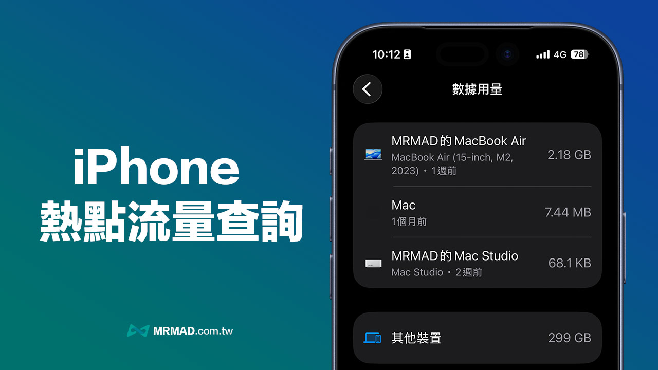 monitor iphone hotspot usage and connected devices