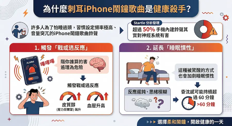 為什麼刺耳iPhone鬧鐘歌曲是健康殺手 1