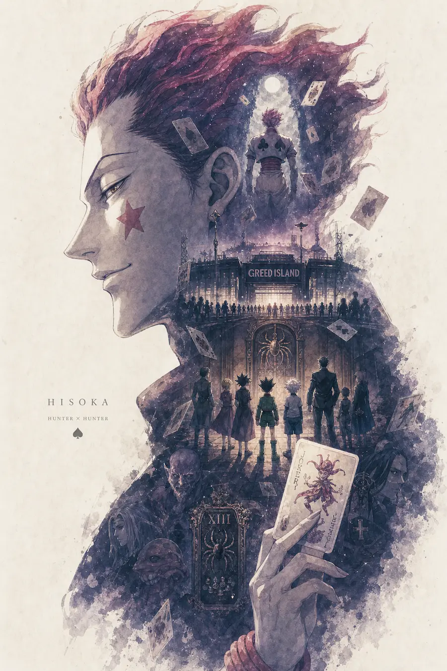 ai side profile silhouette poster prompts b5