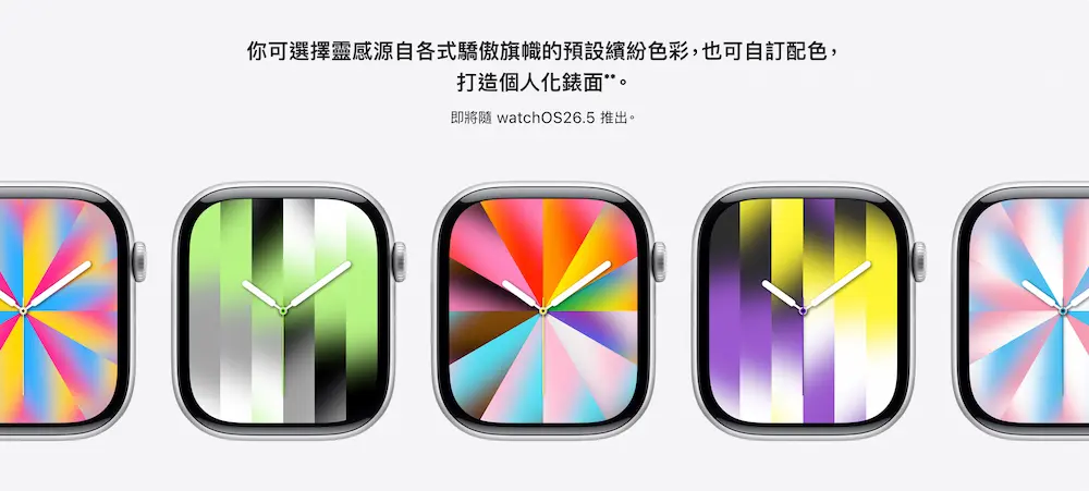 蘋果替 Apple Watch 驕傲錶面加入兩種幾何風格