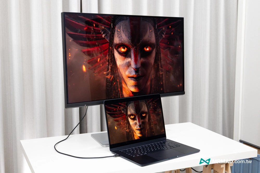Benq MA320UG搭載 Nano Gloss 鏡面反光和清晰度實測3