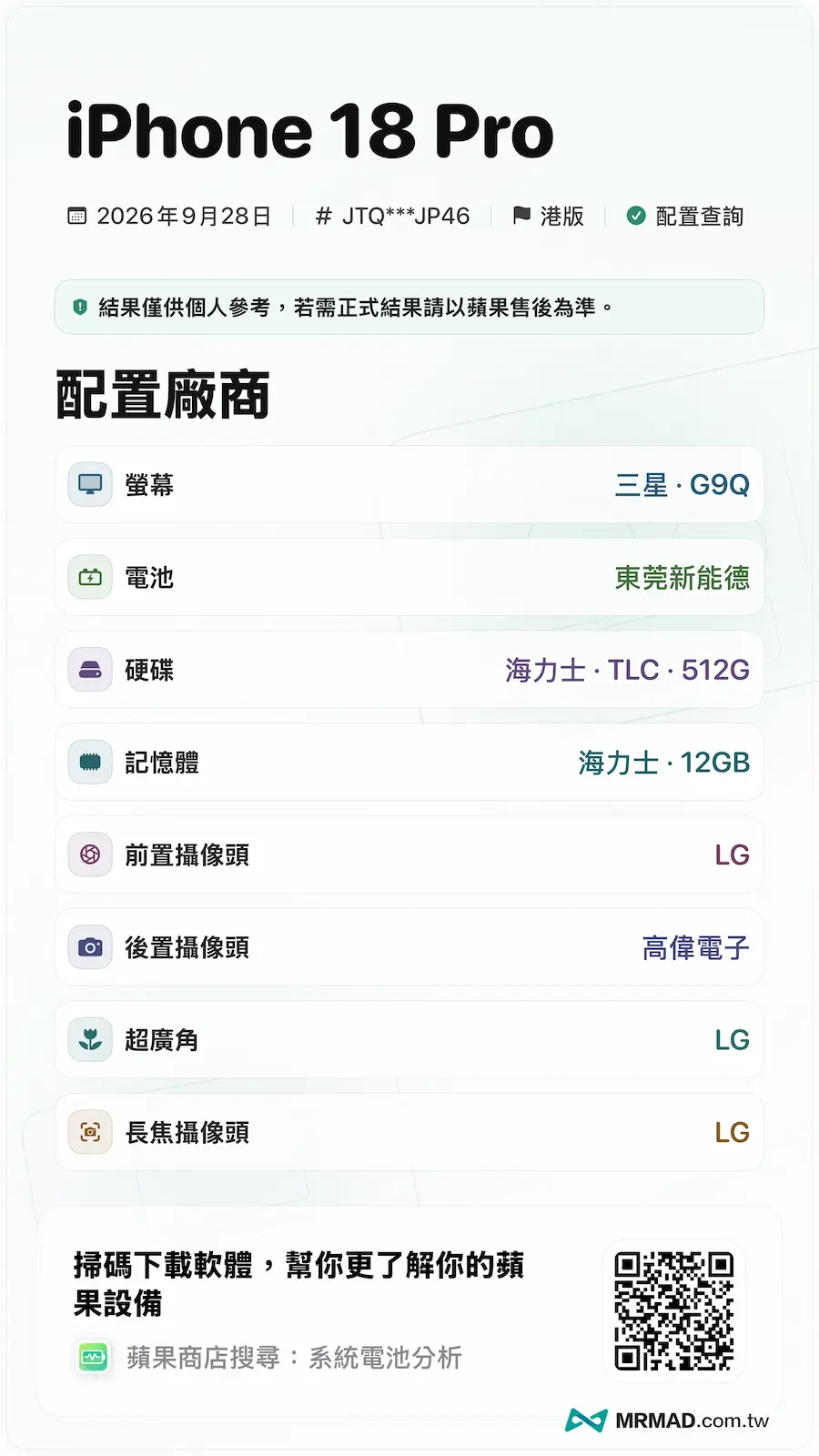 台灣販售iPhone 18 Pro為什麼顯示港版