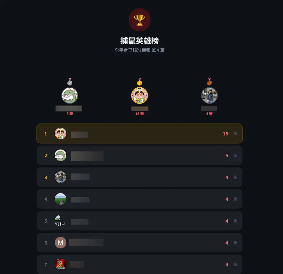 如何透過老鼠通報地圖查詢哪有鼠患 5