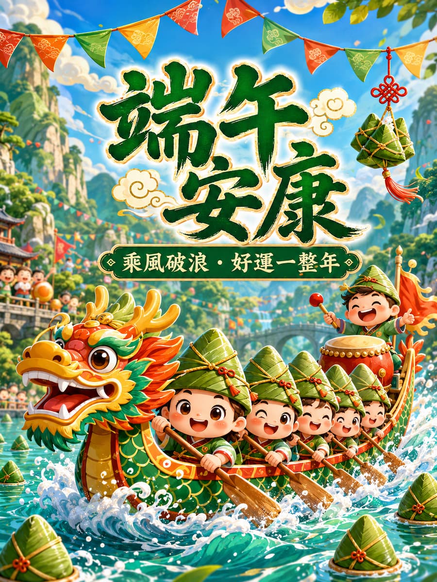 happy duanwu festival 2026 stickers download a3