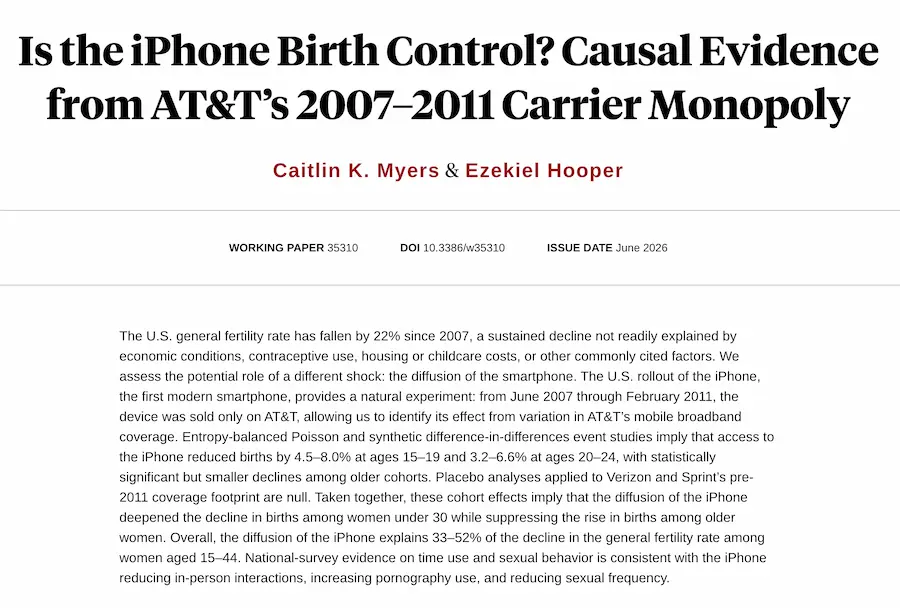 iphone declining birth rates study a1