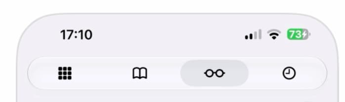 Safari 起始頁新增快速切換標籤列