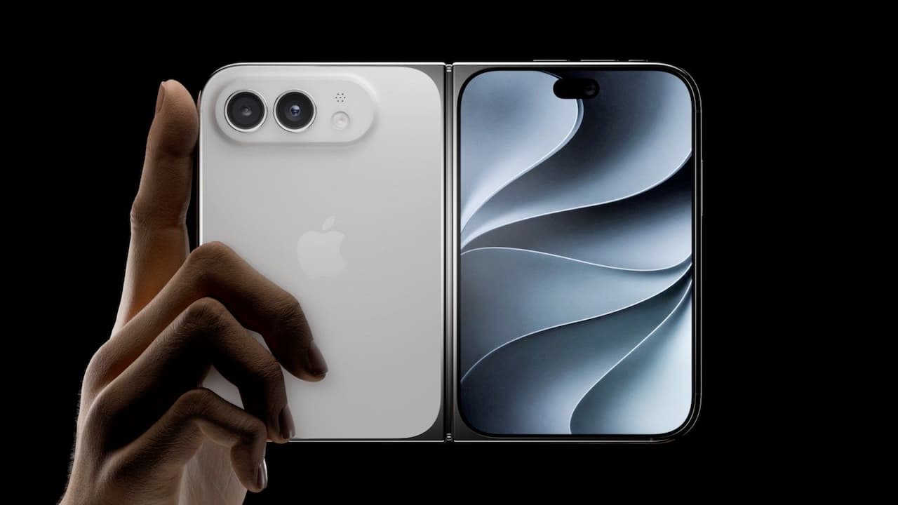apple samsung creaseless foldable iphone display a2