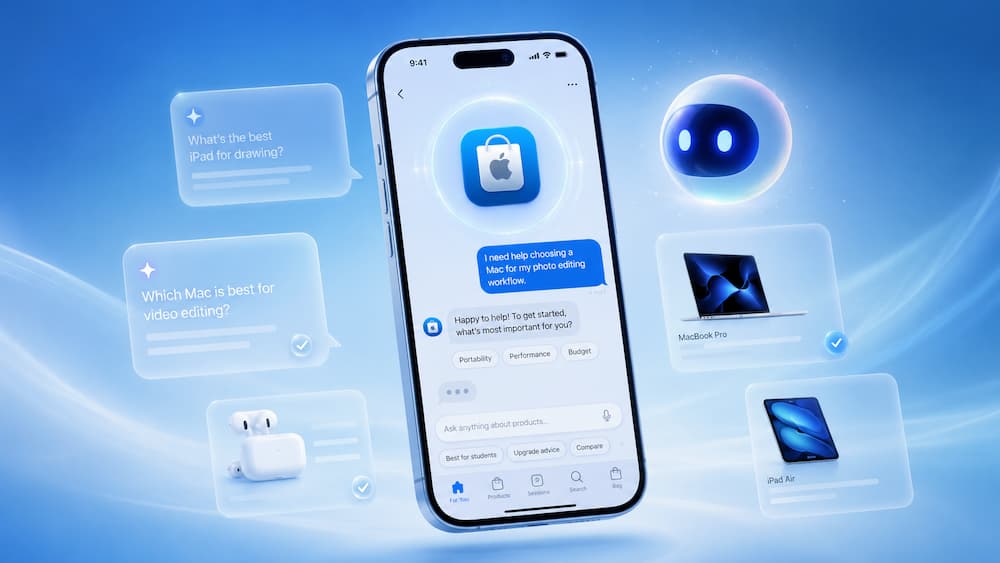 Apple Store AI購物助理即將上線!隱私條款洩對話選購功能與推出日