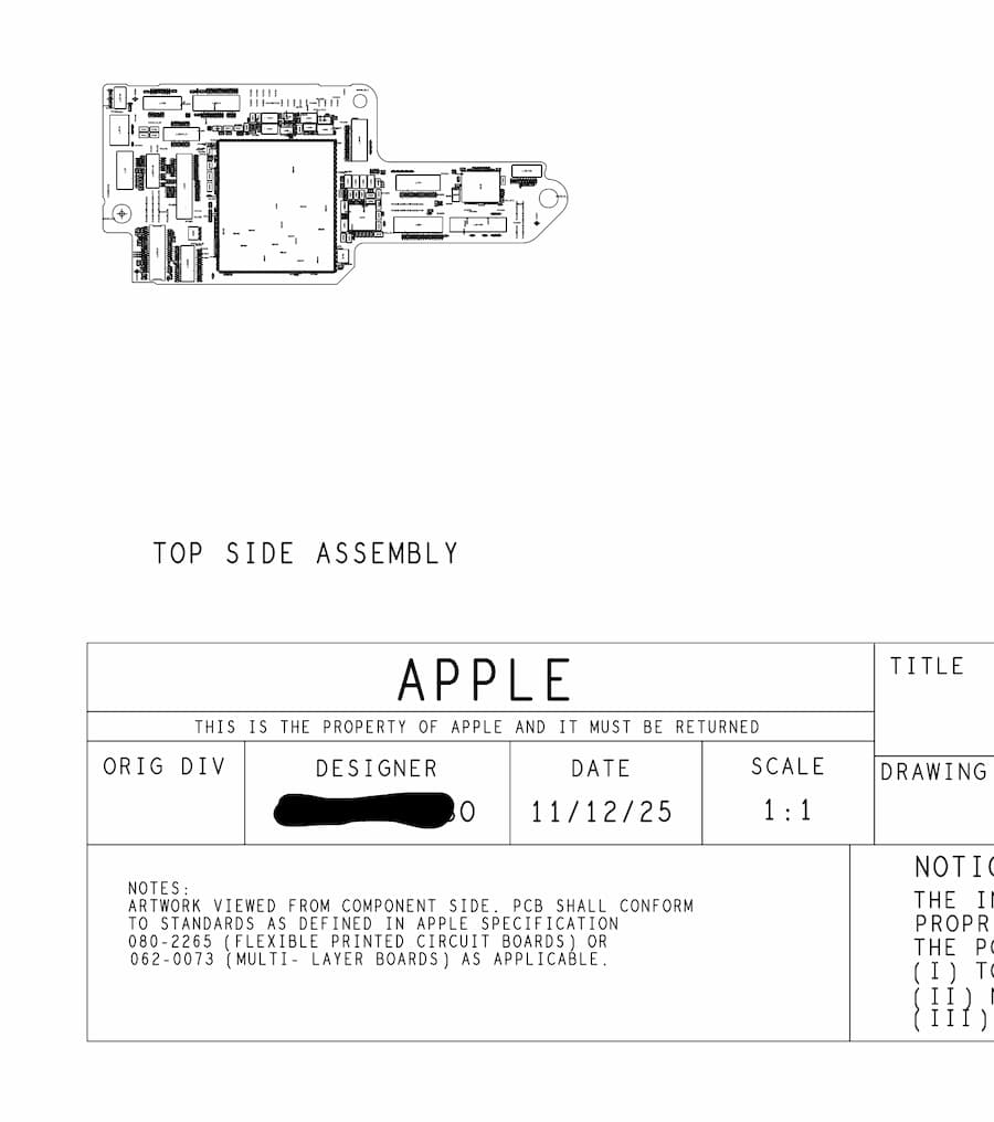 iPhone 18 Pro主機板疑似曝光,A20 Pro封裝與散熱設計大改 2
