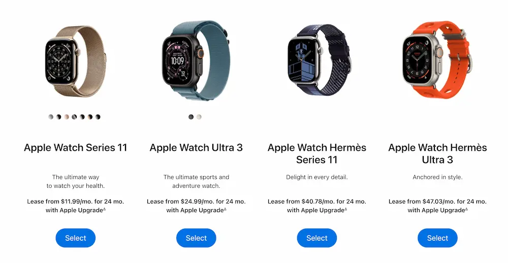 Apple Watch 月租方案價格