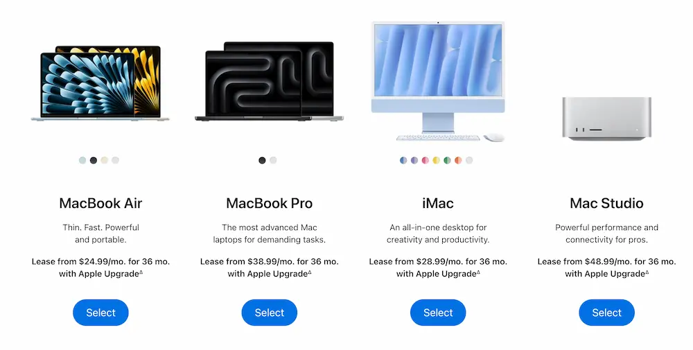 Mac 月租方案價格
