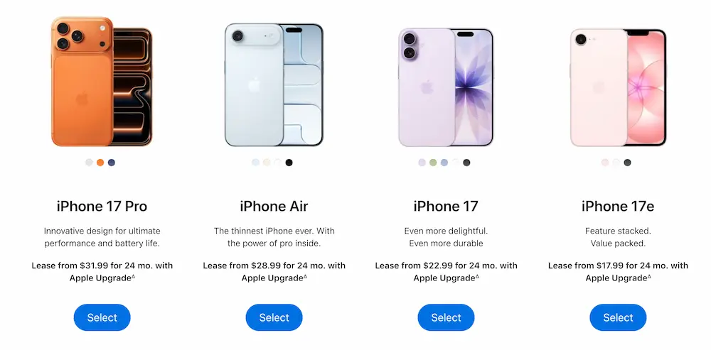 iPhone 月租方案價格