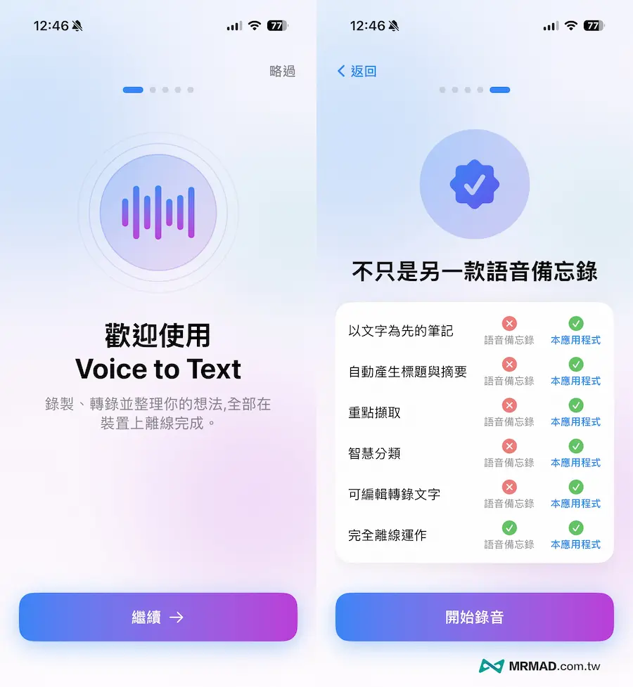 iPhone語音轉文字離線錄音APP功能特色整理