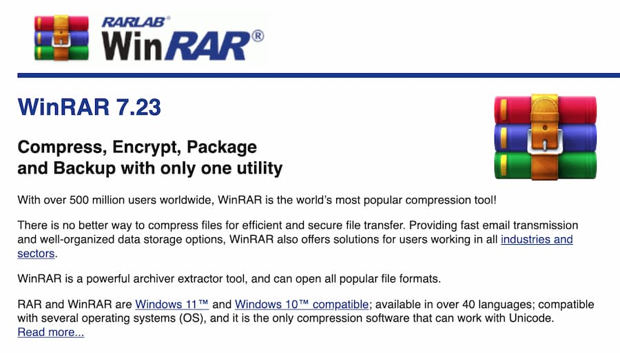 winrar 723 official version released a3