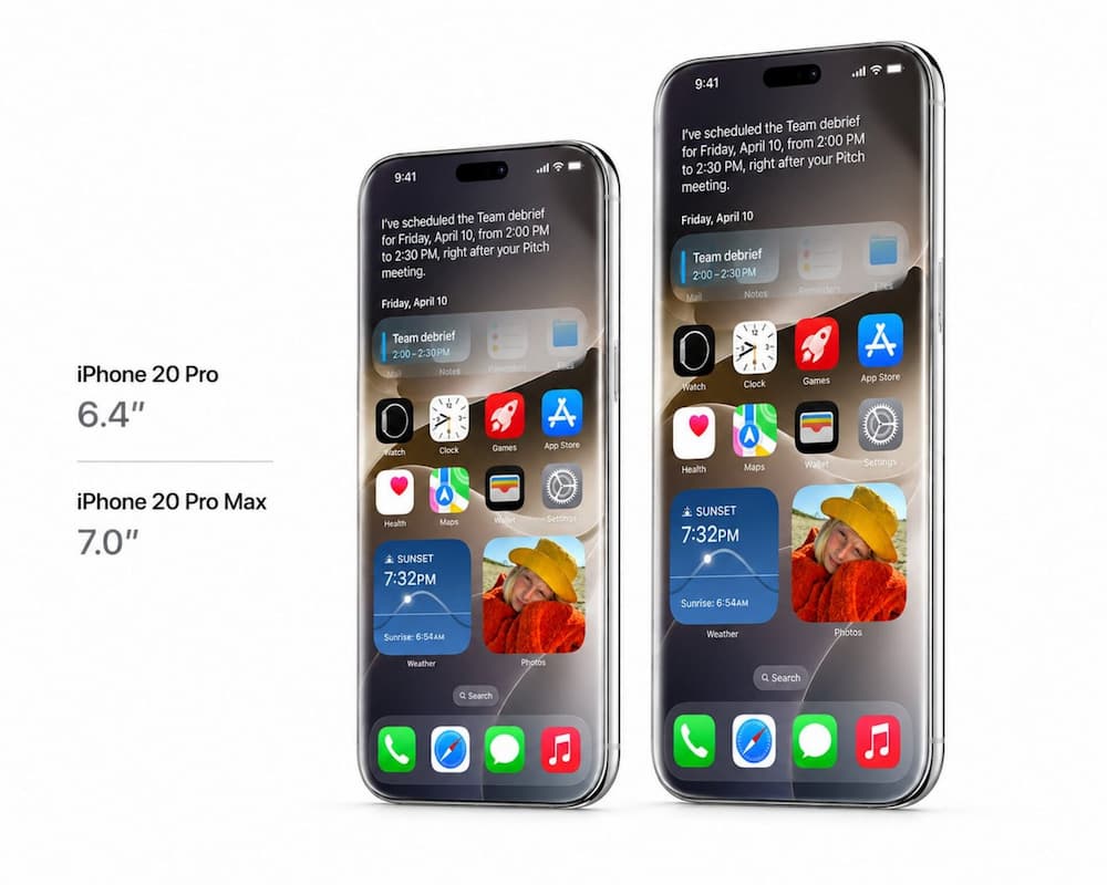 iPhone 20 基本款維持兩種Pro級尺寸