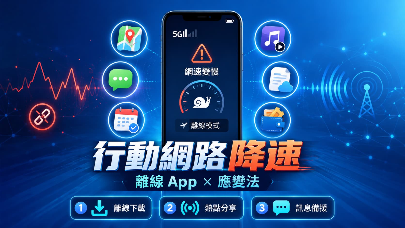 行動網路降速演習7大App離線方式與3招免斷網應變法