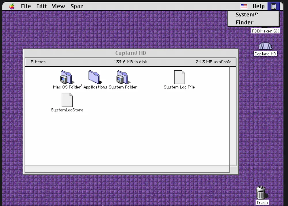 apple copland os browser emulator experience a2