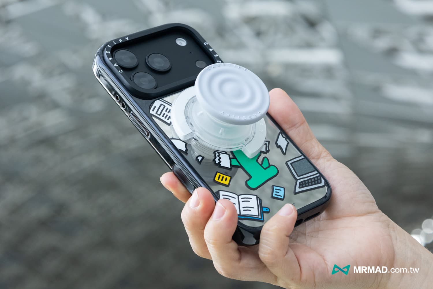 Snappy™ MagSafe 兼容波紋氣囊手機支架開箱2